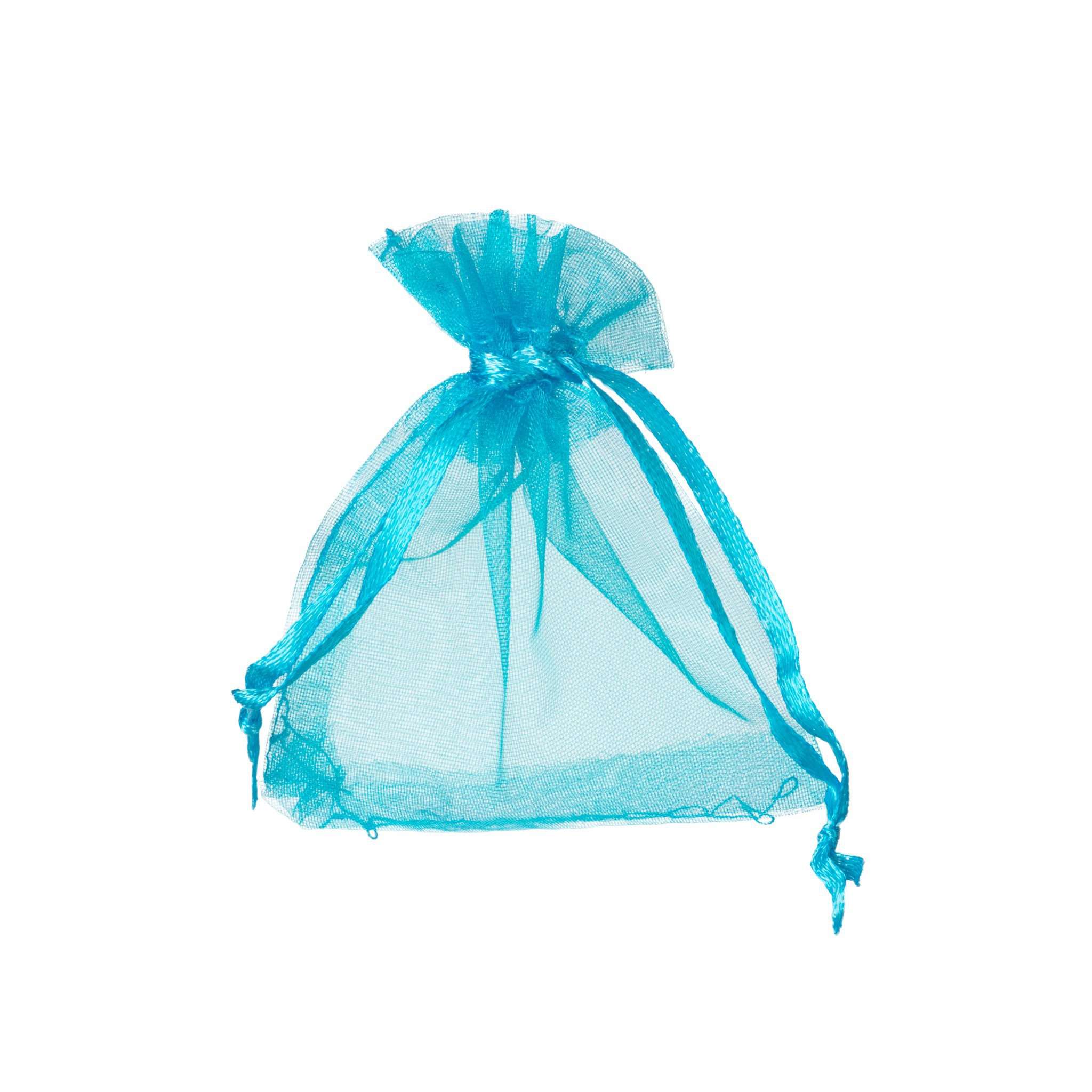 Teal organza online bags