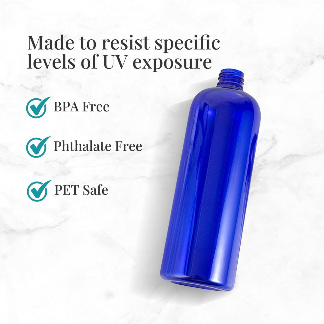 16 oz Blue PET Plastic Cosmo Bottle (caps NOT included) Plastic Bottles Your Oil Tools 