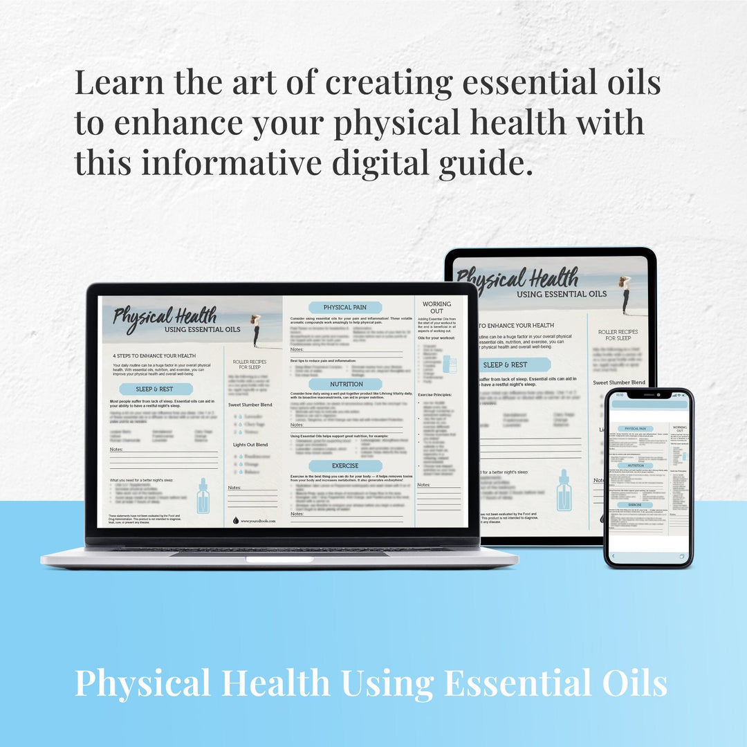 Physical Health with Essential Oils Tear Pad (Digital Download) Digital Your Oil Tools 