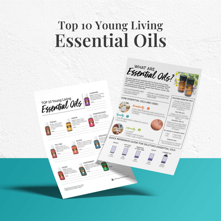 Young Living Essential Oils Tear Sheet DIY Your Oil Tools 