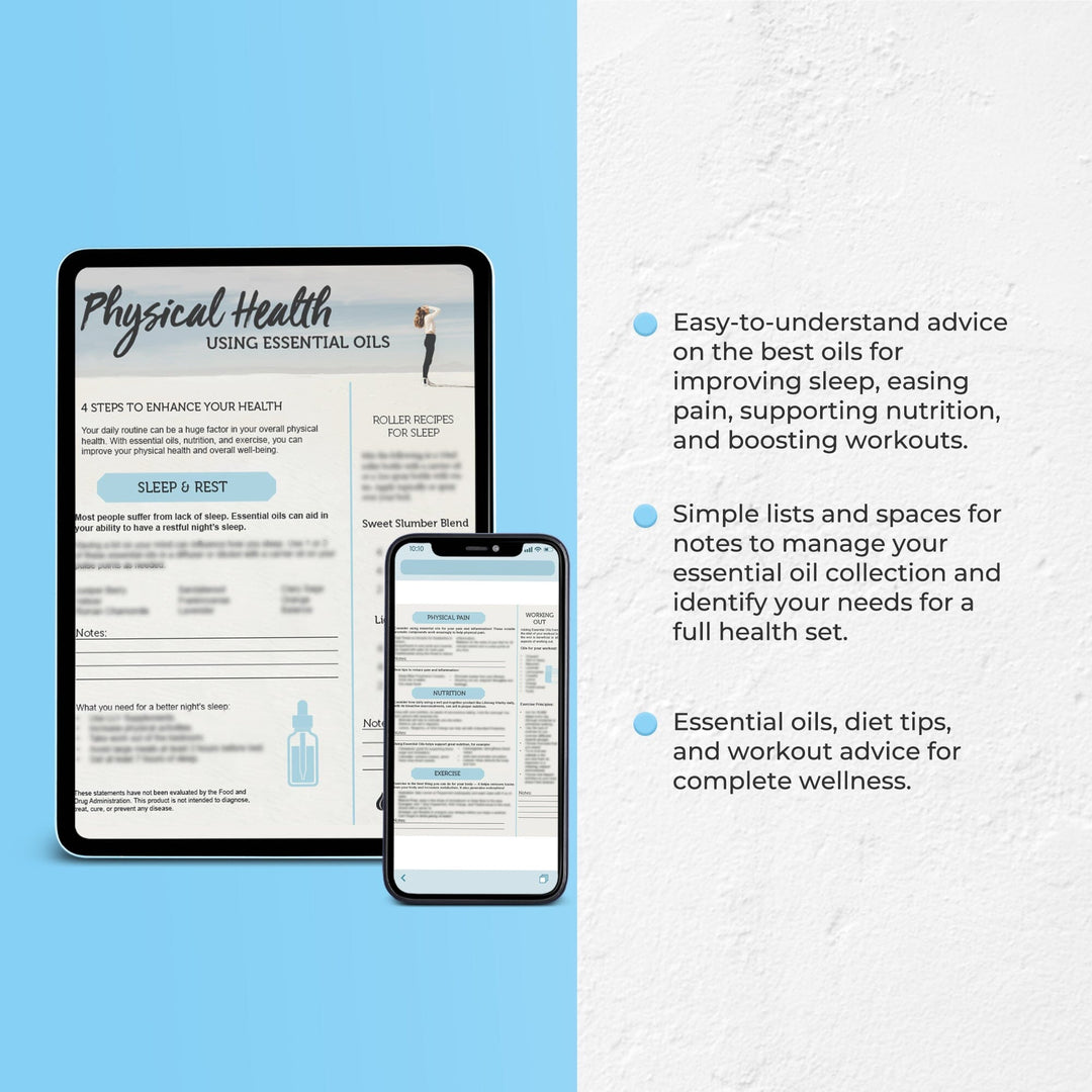Physical Health with Essential Oils Tear Pad (Digital Download) Digital Your Oil Tools 