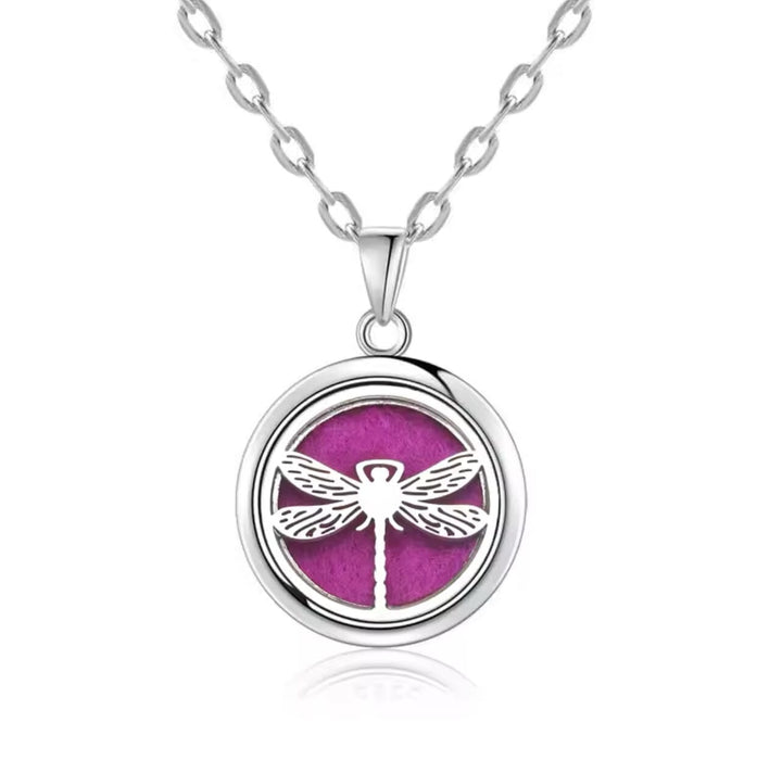 Aromatherapy Small Locket Necklace (Dragonfly) Aroma Jewelry Your Oil Tools 