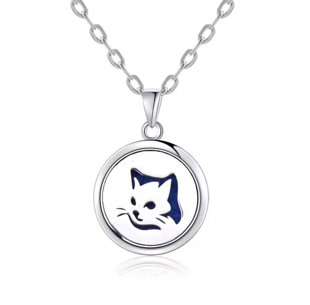 Aromatherapy Small Locket Necklace (Cats) Aroma Jewelry Your Oil Tools 