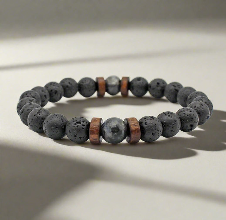 Lava Stone Aroma Bracelet (wood) Aroma Jewelry Your Oil Tools 