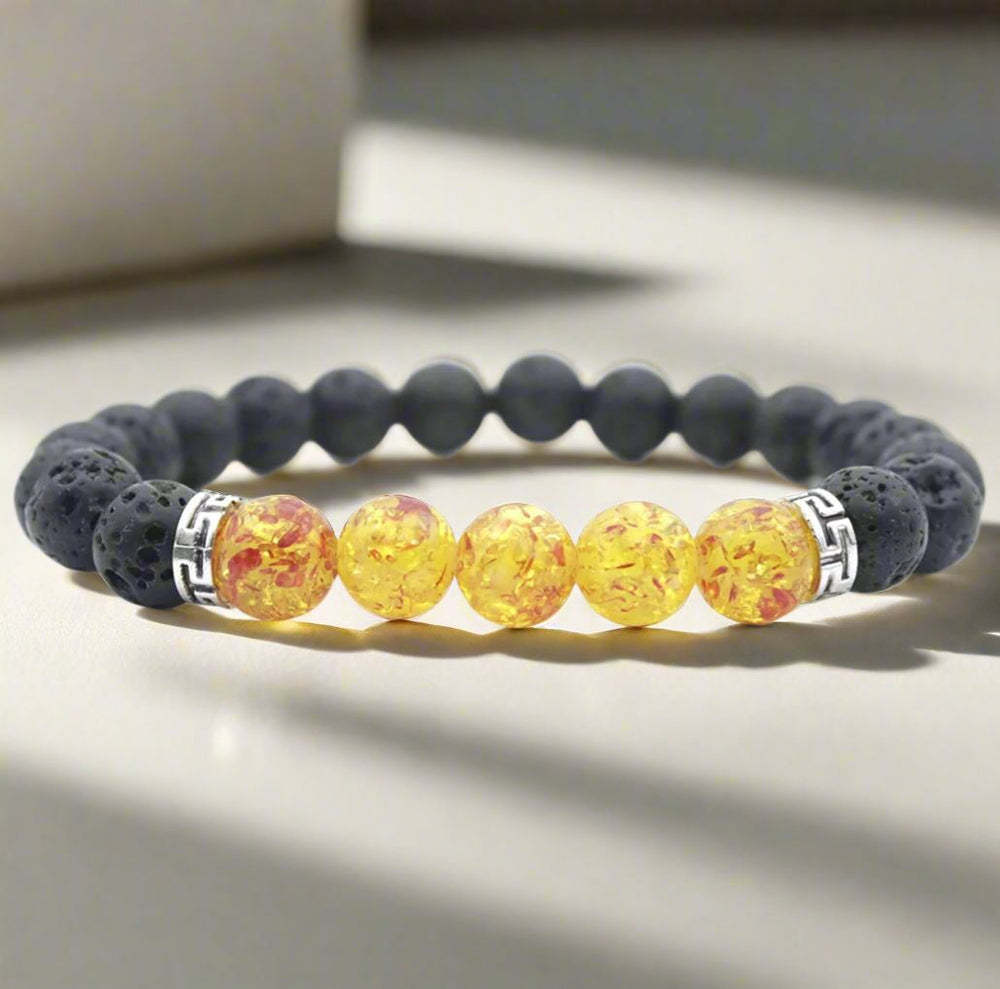 Lava Stone Aroma Bracelet (Fire) Aroma Jewelry Your Oil Tools 