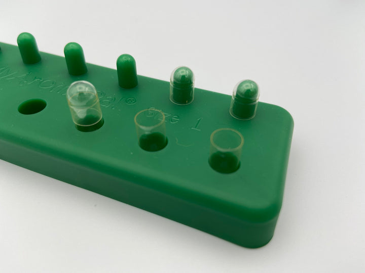 Plastic "Size 1" Capsule Holder (Green) Accessories Your Oil Tools 