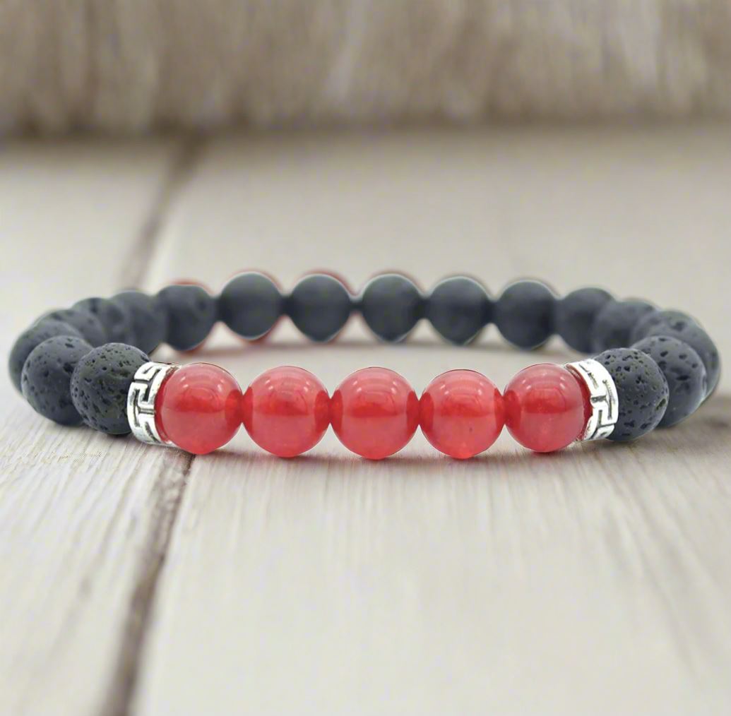 Lava Stone Aroma Bracelet (red) Aroma Jewelry Your Oil Tools 