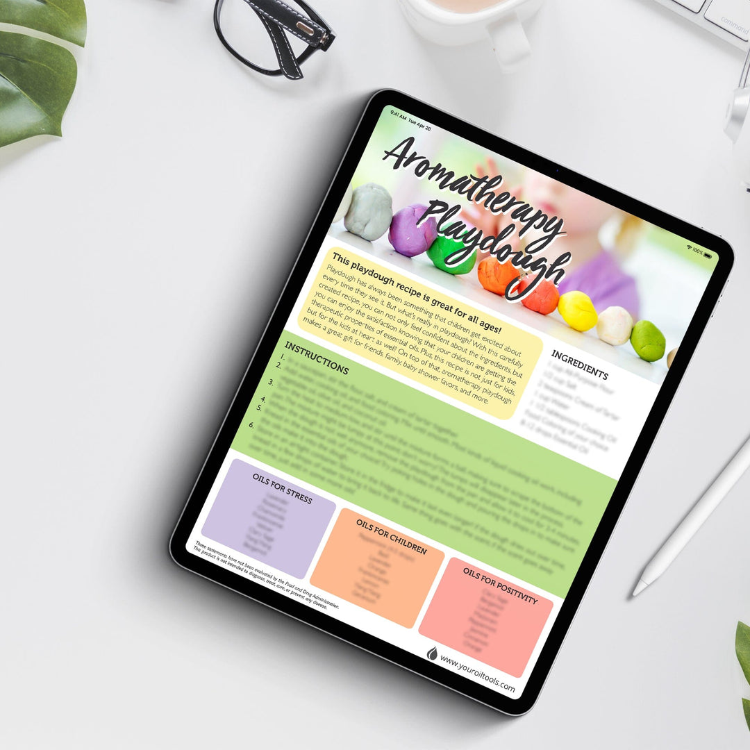 Aromatherapy Playdough Recipe Sheet (Digital Download) Digital Your Oil Tools 