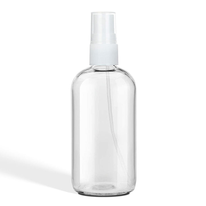 8 oz Clear Glass Bottle w/ White Fine Mist Top Glass Spray Bottles Your Oil Tools 