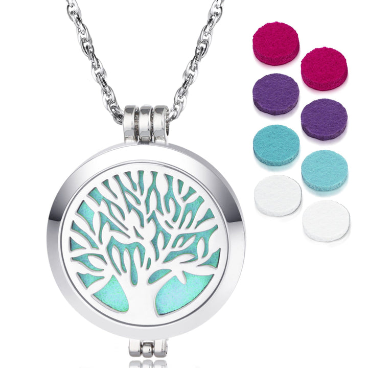 Tree of Life Diffuser Necklace Stainless Steel Aroma Jewelry Aroma2Go 