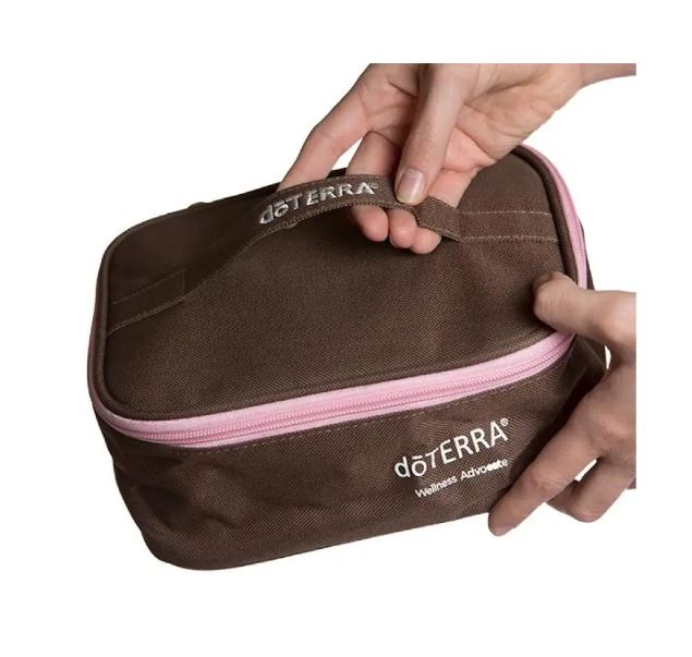 "My Oil Bag" Large doTERRA Carrying Case Brown (Holds 29–34 Bottles) Your Oil Tools 