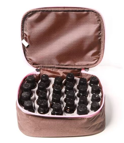 "My Oil Bag" Large doTERRA Carrying Case Brown (Holds 29–34 Bottles) Your Oil Tools 