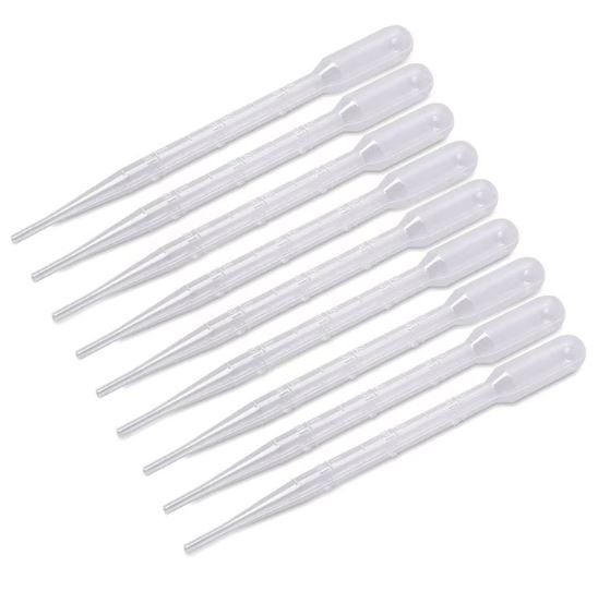 3 ml Plastic Disposable Pipettes (Pack of 10) Plastic Storage Bottles Your Oil Tools 