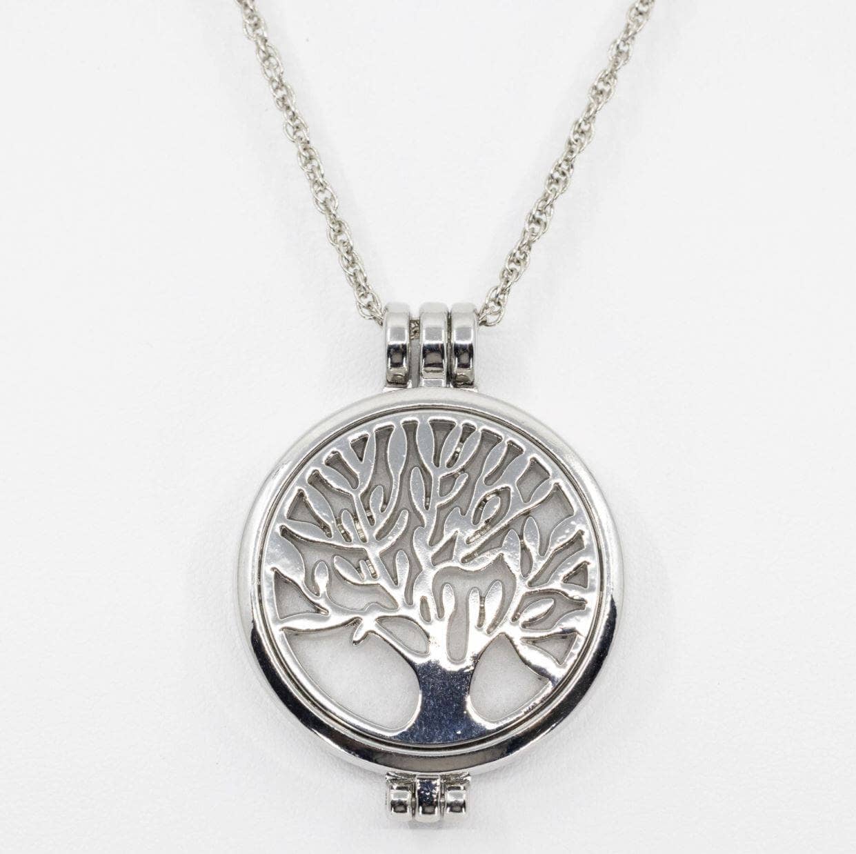 Tree of Life Diffuser Necklace Stainless Steel Your Oil Tools