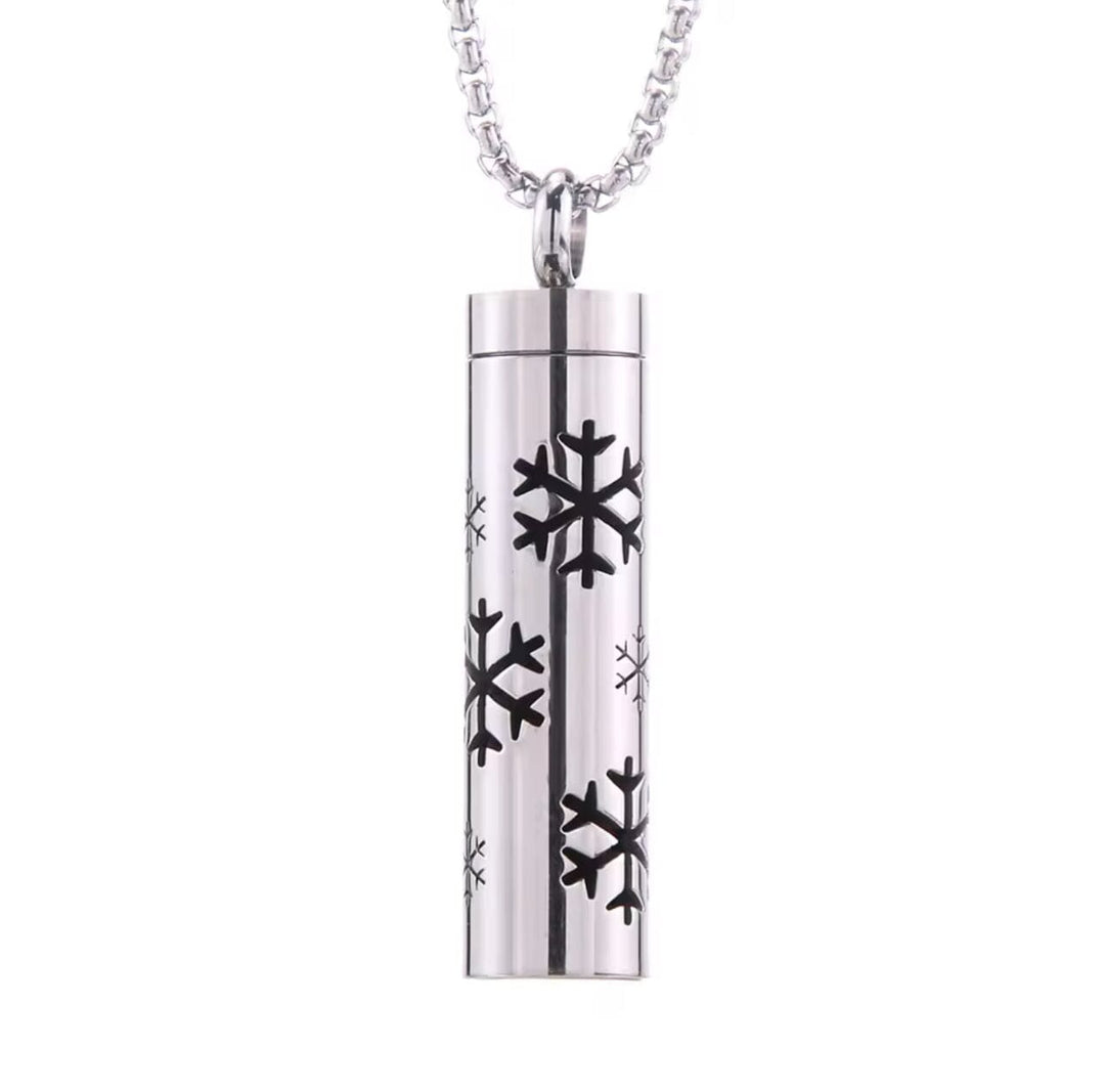 Stainless Aroma Pendant Necklace (Snowflake) Aroma Jewelry Your Oil Tools 