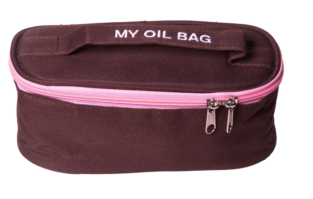 "My Oil Bag" Small Carrying Case Brown (Holds 12–24 Vials) Your Oil Tools 