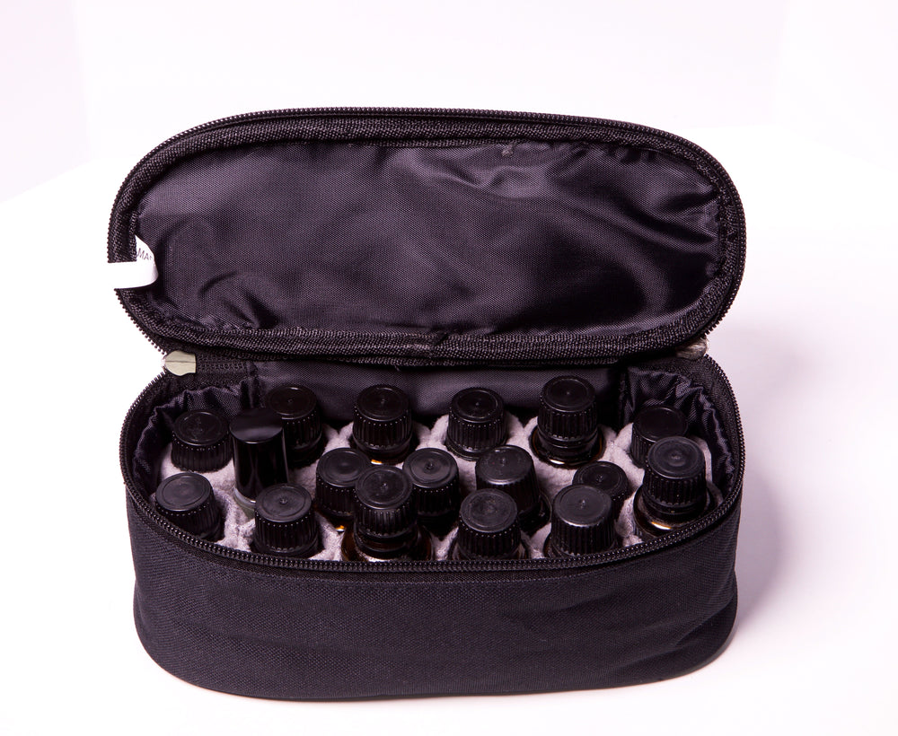 "My Oil Bag" Small Carrying Case Black (Holds 12–24 Vials) Your Oil Tools 