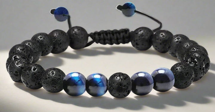 Aromatherapy Gem Adjustable Bracelet (Blue Geminate) Aroma Jewelry Your Oil Tools 