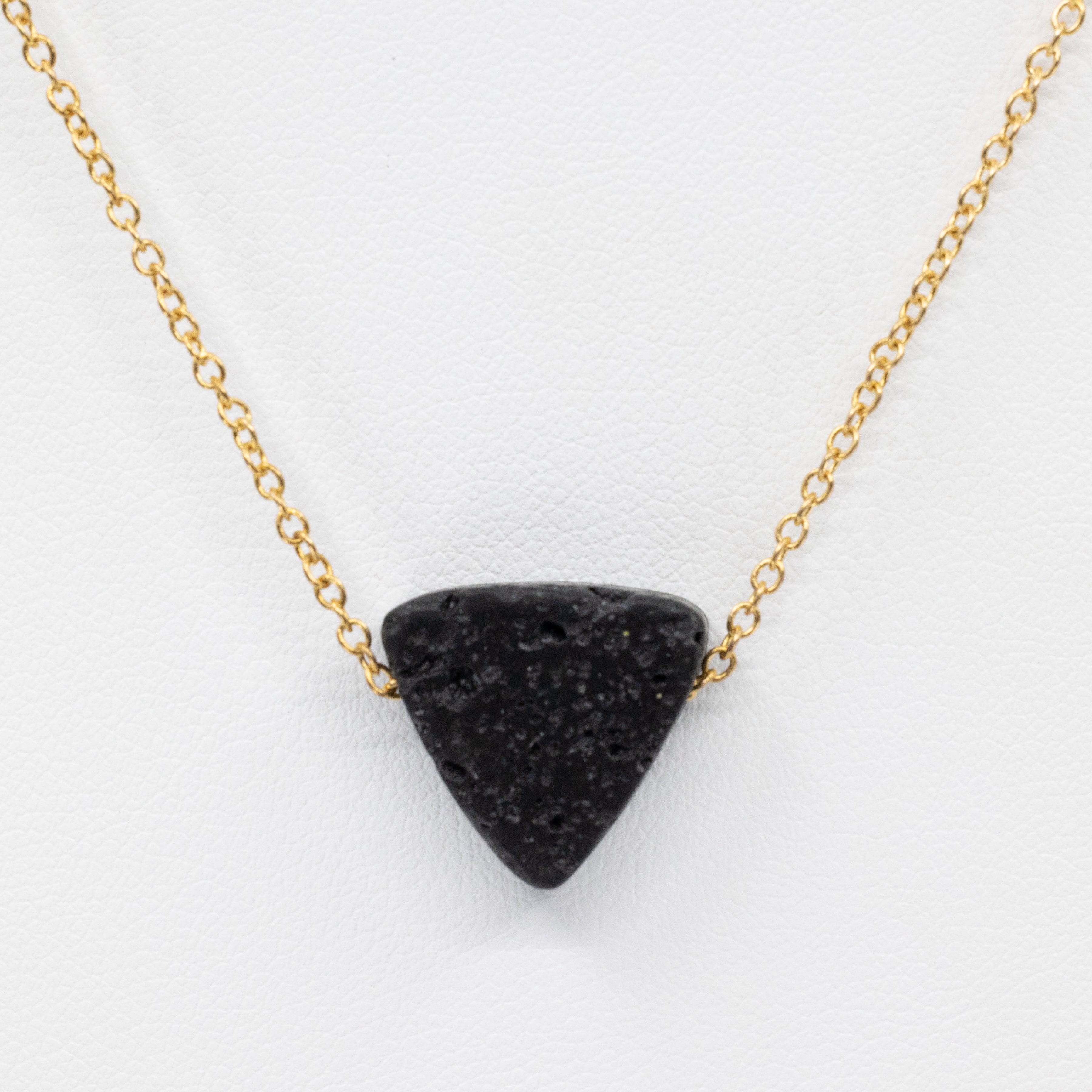 Lava rock necklace essential on sale oil