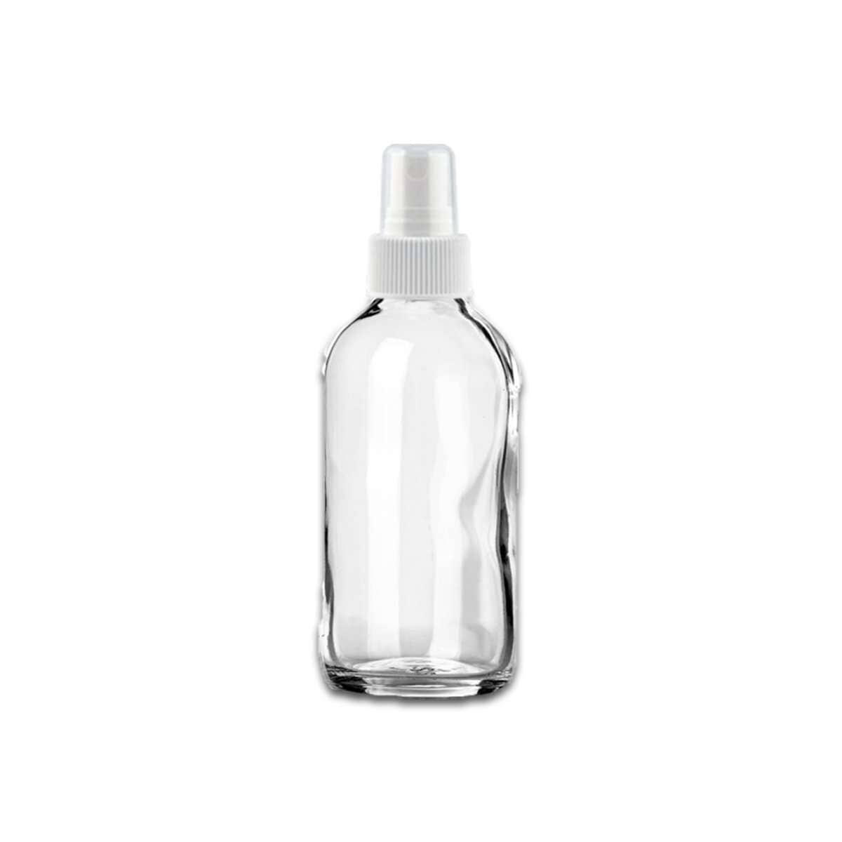 Spray top clearance for glass bottle